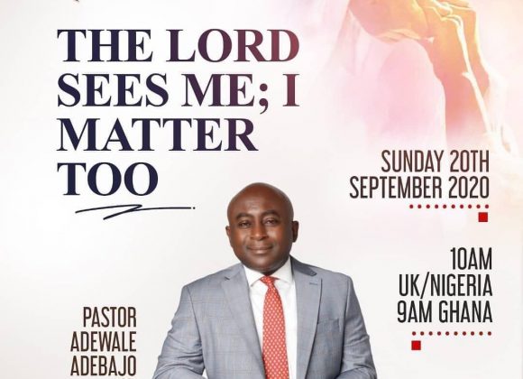 THE LORD SEES ME; I MATTER TOO THE LORD SEES ME; I MATTER TOO