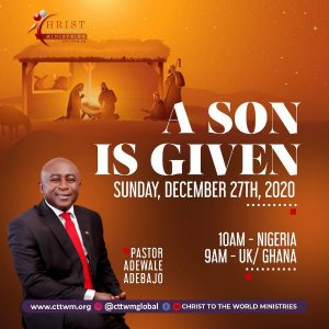 A SON IS GIVEN A SON IS GIVEN